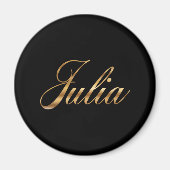 Julia Gold Design Lettering Magnet (Vorne)