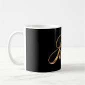 Julia gold Design Lettering Tasse Kaffeetasse (Links)