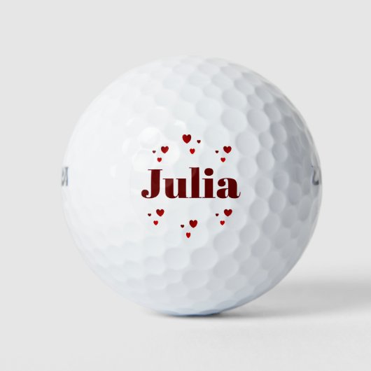 #Julia Golfbälle von dalDesignNZ (Vorderseite)