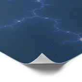 Julia In Blue - Fraktal Art Poster (Ecke)