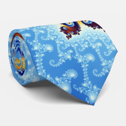 Julia-Insel Mandelbrot Set Krawatte (Gerollt)