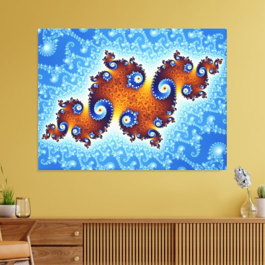 Julia Island Mandelbrot Set Leinwanddruck (Insitu (Wohnzimmer))