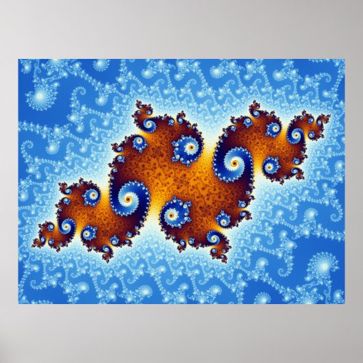 Julia Island Mandelbrot Set Poster (Vorne)