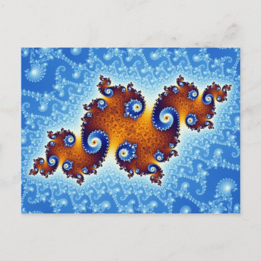 Julia Island Mandelbrot Set Postkarte (Vorderseite)