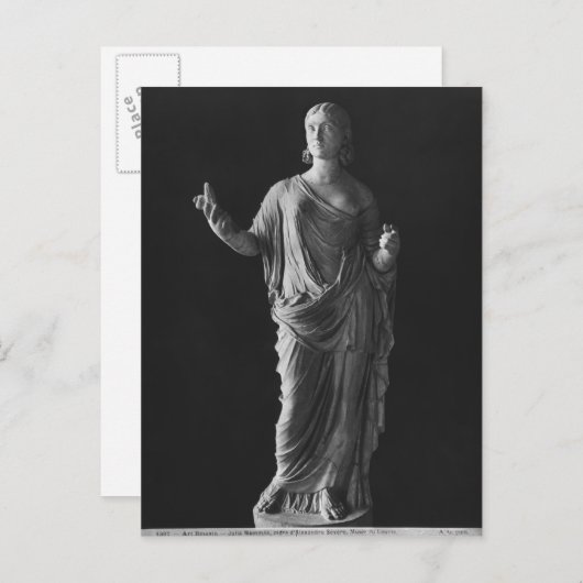 Julia Mamaea Mutter von Kaiser Severus Alexander Postkarte (Vorne/Hinten)