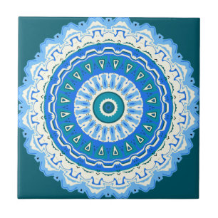 Julia Mandala Blue Fliese