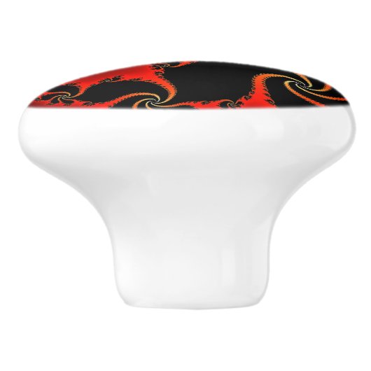 Julia Mandelbrot Abstrakt Fraktal Art I Keramikknauf (Seitenansicht)