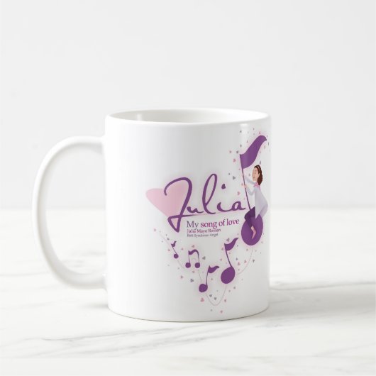 Julia - mein Lied der Liebe - Tasse (Links)