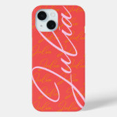 Julia Name Design Pattern Case-Mate iPhone Hülle (Rückseite)