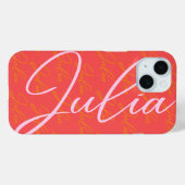 Julia Name Design Pattern Case-Mate iPhone Hülle (Rückseite (Horizontal))
