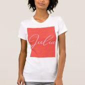Julia Name Design Pattern T-Shirt (Vorderseite)