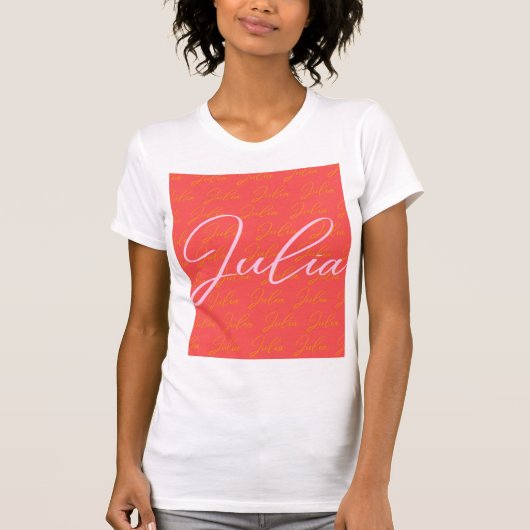 Julia Name Design Pattern T-Shirt (Vorderseite)