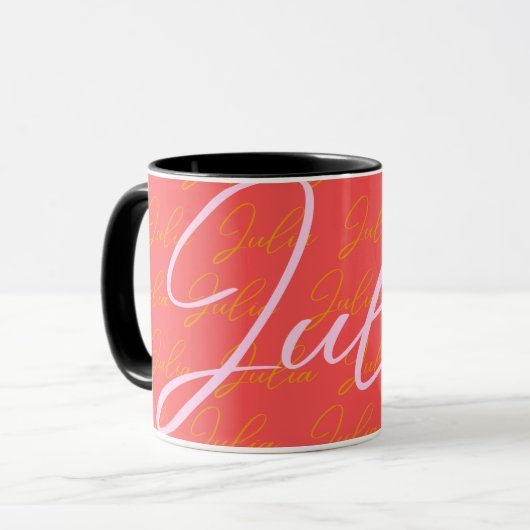 Julia Name Design Pattern Tasse (Vorderseite Links)
