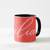 Julia Name Design Pattern Tasse (VorderseiteRechts)