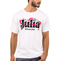 Julia Name T-Shirt – Personalisiertes stilvolles N
