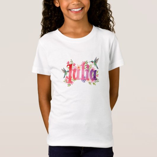Julia - Personalised Shirt  - For Kids (Vorderseite)