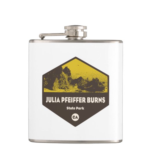 Julia Pfeiffer Burns Staat Park California Flachmann (Vorderseite)