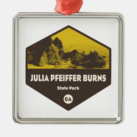 Julia Pfeiffer Burns Staat Park California Ornament Aus Metall (Vorne)