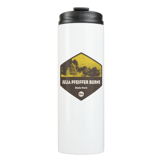Julia Pfeiffer Burns Staat Park California Thermosbecher (Vorderseite)