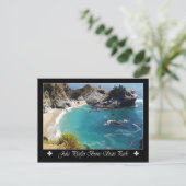 Julia Pfeiffer Burns Staat Park, Kalifornien Postkarte (Stehend Vorderseite)