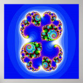 Julia Set Mandelbrot Set Fraktal Geometry Poster (Vorne)