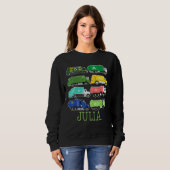 Julia Trash Truck For Kids Collector Ecologist Gar Sweatshirt (Vorne ganz)