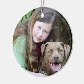 Julia- u. Stechpalmen-Verzierung T Keramik Ornament (Links)