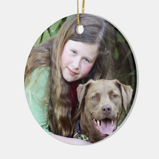 Julia- u. Stechpalmen-Verzierung T Keramik Ornament (Links)