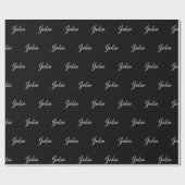 Julia white gold Handwriting Geschenkpapier (Flach)