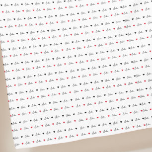 Julia wiederholt individuelle Name mit schwarzen H Fleecedecke