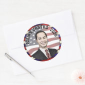 Julian Castro für die Unterstützung der Präsidents Runder Aufkleber (Umschlag)