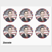 Julian Castro für die Unterstützung der Präsidents Runder Aufkleber (Blatt)