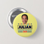 Julian Castro für Präsident 2020 Button (Vorne & Hinten)