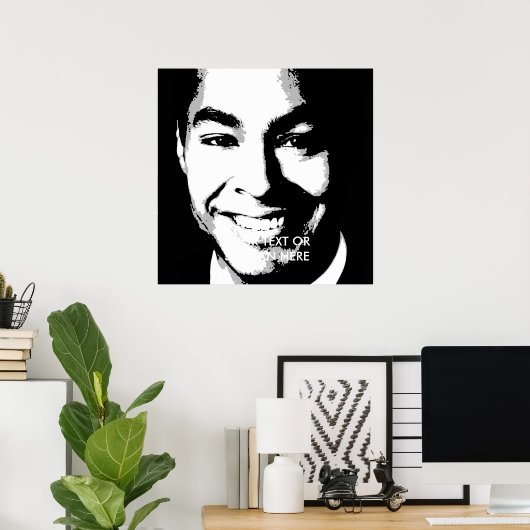 Julian Castro Ink Art Poster (Heimbüro)