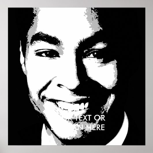 Julian Castro Ink Art Poster (Vorne)