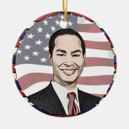 Julian Castro zu Weihnachten 2020 Keramik Ornament