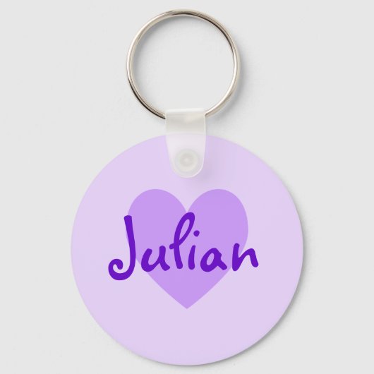 Julian in Lila Schlüsselanhänger (Vorderseite)