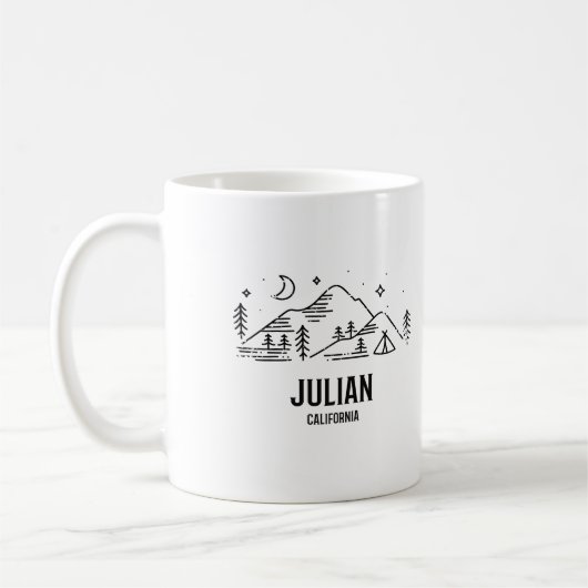 Julian - Kalifornien Kaffeetasse (Links)