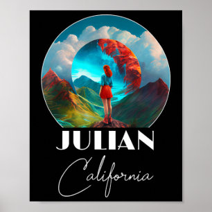 Julian Kalifornien Souvenir Wandern Poster