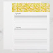 Julianna Recipe Letterhead (Vorne/Hinten)