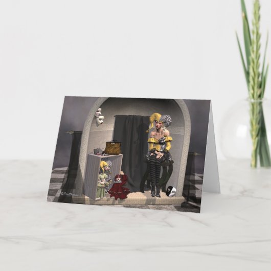 "Julias Puppentheater" - Grußkarte Karte (Vorderseite)