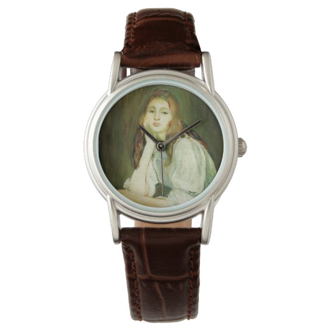 Julie Daydreaming (Schöne junge Frau) Armbanduhr (Vorderseite)