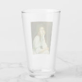 Julie Daydreaming (Schöne junge Frau) Glas (Rückseite)