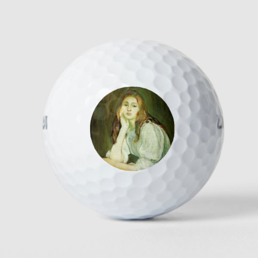 Julie Daydreaming (Schöne junge Frau) Golfball (Vorderseite)