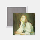 Julie Daydreaming (Schöne junge Frau) Magnet (Vorderseite/Rückseite)