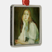 Julie Daydreaming (Schöne junge Frau) Ornament Aus Metall (Rechts)