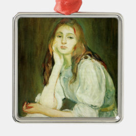 Julie Daydreaming (Schöne junge Frau) Ornament Aus Metall