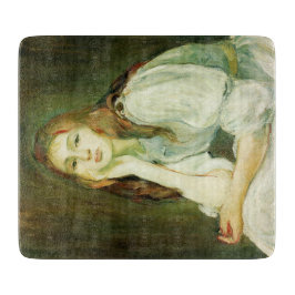 Julie Daydreaming (Schöne junge Frau) Schneidebrett