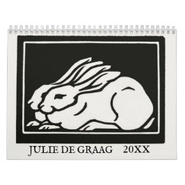 Julie de Graag Art Nouveau Holzschnitzereien nach  Kalender