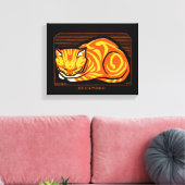 Julie de Graag Dezember Cat Leinwanddruck (Insitu (Wohnzimmer))